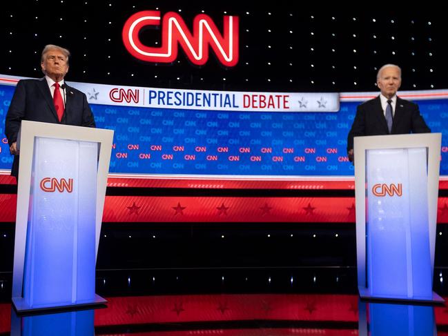 Political commentators almost universally declared trump the winner of the debate. Picture: AFP