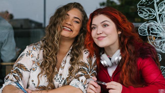 Naarah and Ella Watkins will star in the upcoming TikTok show Bad Locals. Picture: Jacob Collings