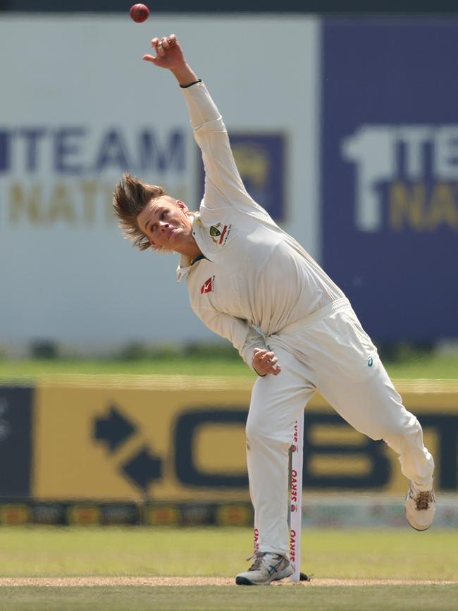 Cooper Connolly got his first bowl in Test cricket shortly before lunch Picture: Getty Images