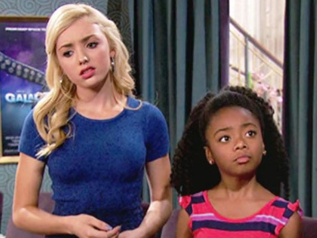 Skai Jackson starred alongside Cobra Kai’s Peyton List in the Disney series Jessie. Picture: Disney