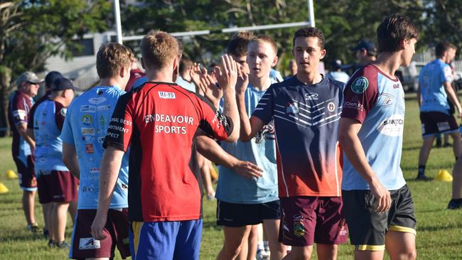 CQ Capras under-16, under-18, under-21 and senior men training at Kettle Park, Rockhampton, on December 3, 2022.