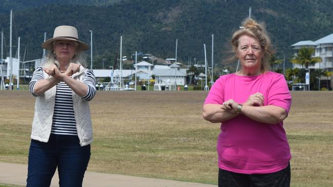 Save our Foreshore president Suzette Pelt and secretary/treasurer Faye Chapman.