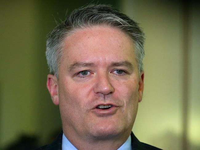 Minister for Finance Senator Mathias Cormann called Labor’s plan a “cruel slug”. Picture: Kym Smith