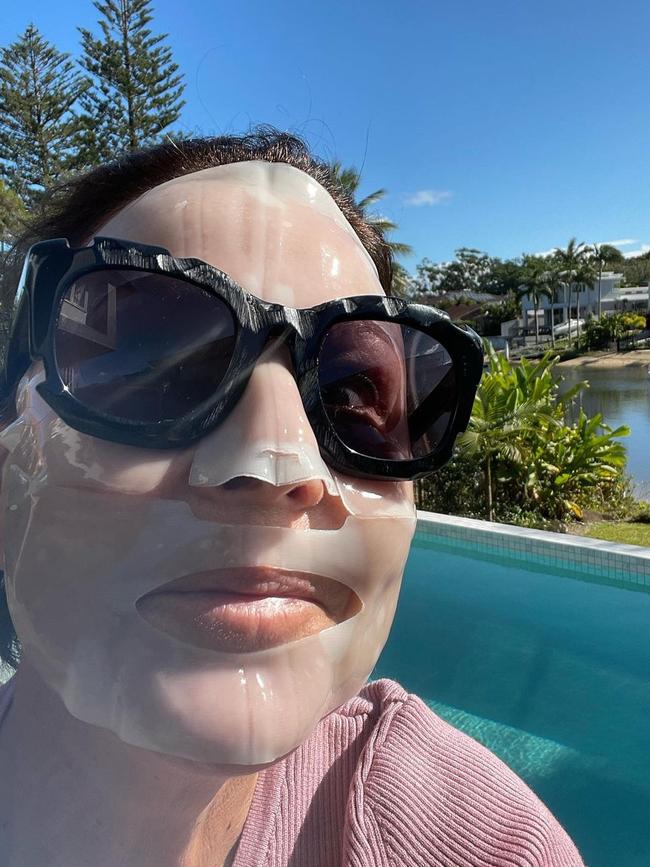 Julia Morris also showed off her pre-Logies prep. Picture: Instagram