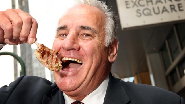 In 2016, Lambassador Sam Kekovich told Australian vegans to ‘get a life’ and eat lamb. Picture: Supplied.