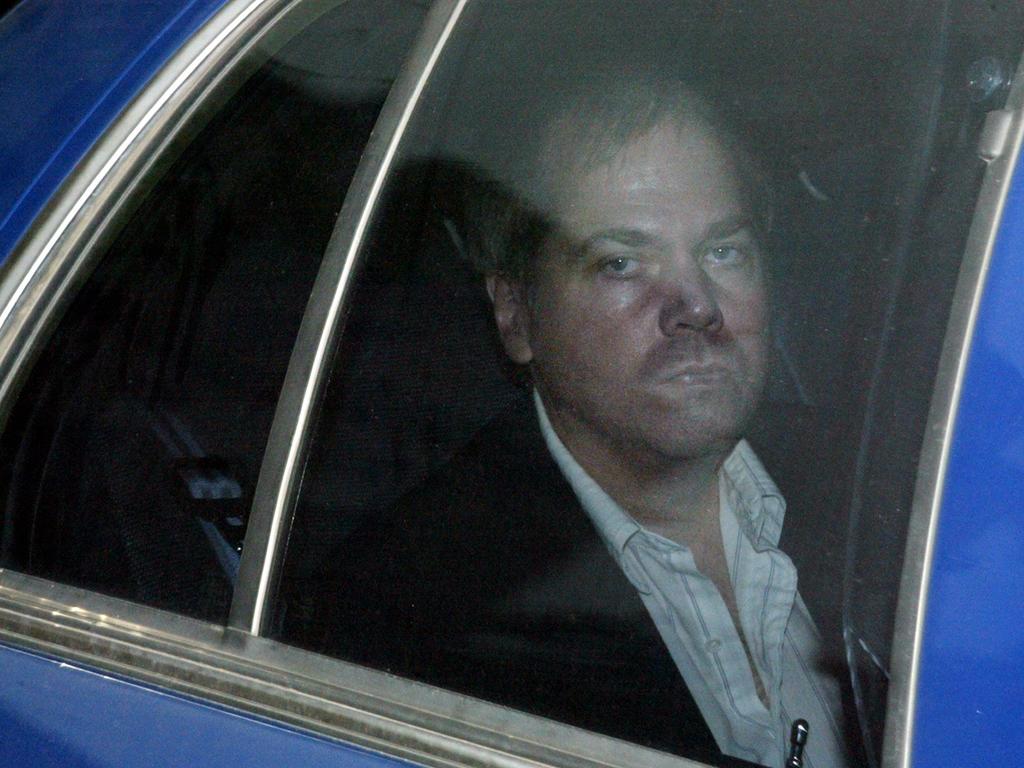 November 19, 2003 : John Hinckley arrives at the US District Court House in Washington, 1 Hinckley asked US District Court Judge Friedman to let him leave Washington's St Elizabeths Hospital unescorted and visit his parents at their home. 