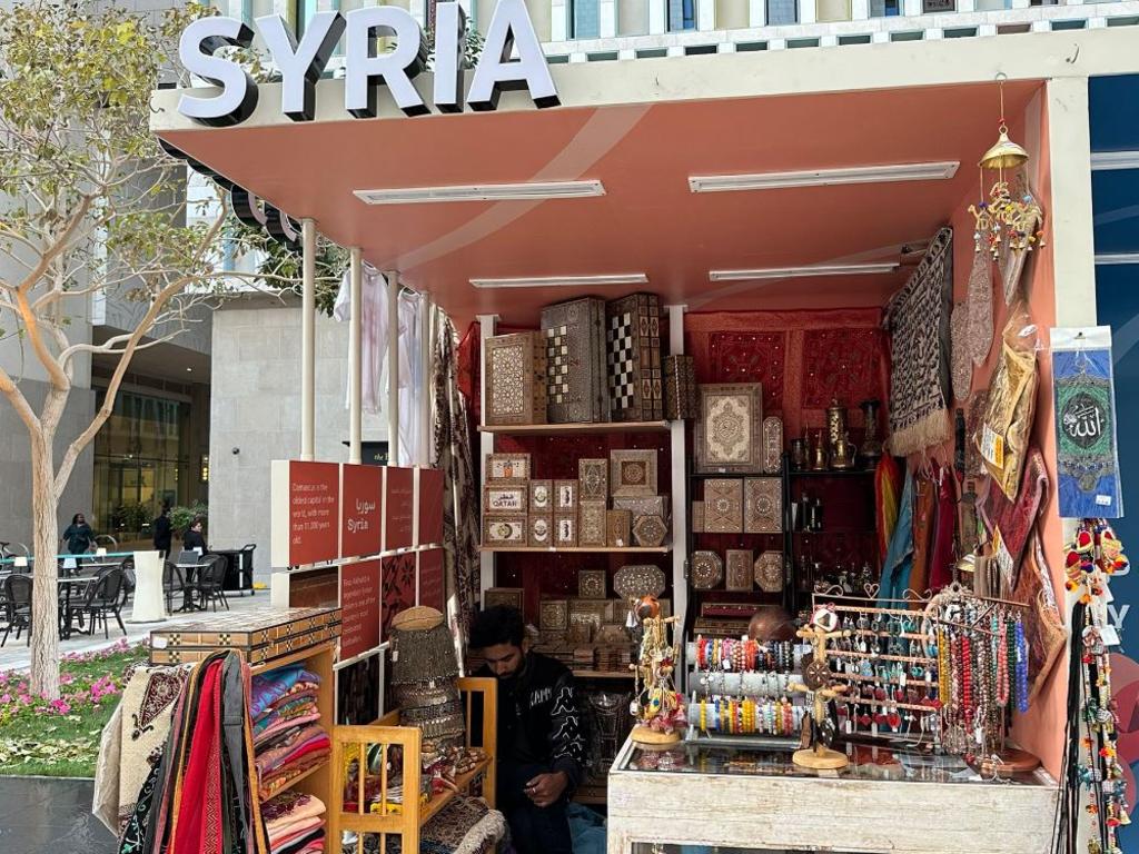 The Syrian stall at the Asian Cup.