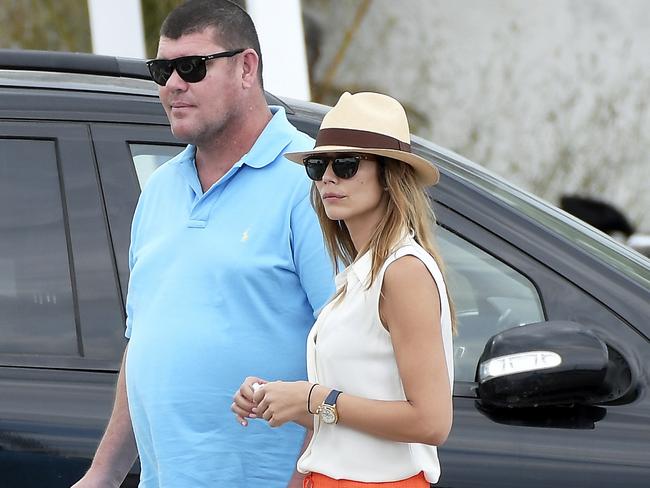 James Packer and Kylie Lim in St Tropez on the French Riviera last month. Picture: Mega Agency