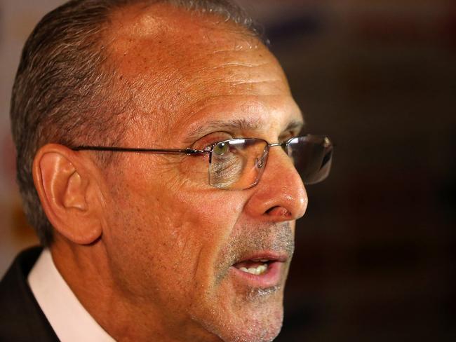 SYDNEY, AUSTRALIA - MARCH 26: Coach of Kuwait, Jorvan Vieira, speaks to the media after the 2015 AFC Asian Cup draw at Sydney Opera House on March 26, 2014 in Sydney, Australia. (Photo by Joosep Martinson/Getty Images)