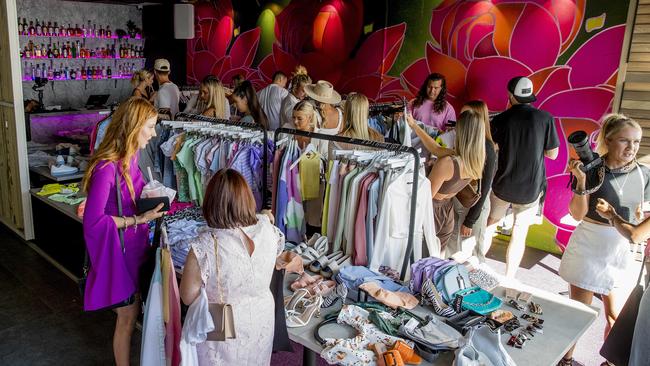 Guests at fashion label boohoo's gifting suite event at Miss Mee in Nobby Beach. Picture: Jerad Williams.