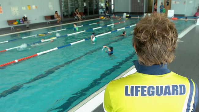  Lifesaver Joel Watts at Cabravale Leisure centre. Pic: Andrean Nick