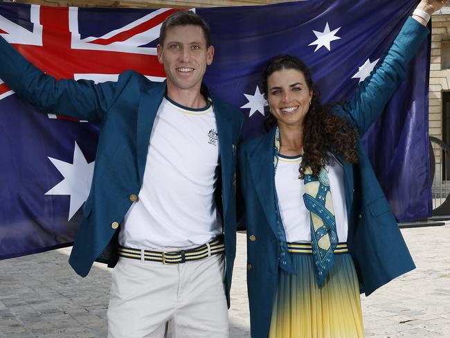 Jess Fox and Eddie Ockenden will carry the flag at the opening ceremony. Picture: Michael Klein