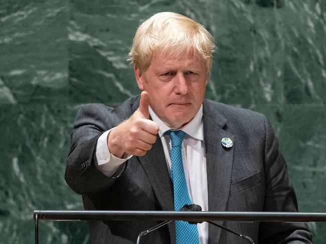 British Prime Minister Boris Johnson has authorised booster shots go to British populations eligible and at risk. Picture: AFP