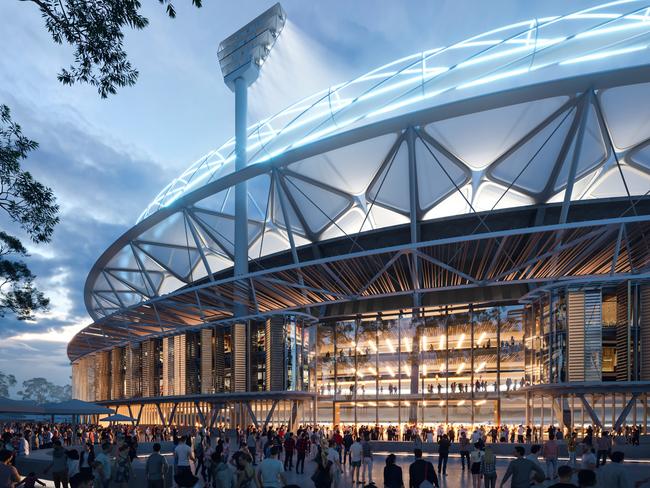 Renders of new plans for MCG Southern Stand redevelopment Picture: Supplied