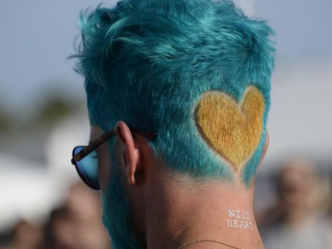 An ‘outdoor runway’ ... Coachella has come to be associated with new trends. (We’re not sure that this one will catch on, but who knows?) Picture: AFP PHOTO / ROBYN BECK