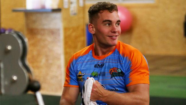 Northern Pride's first day of preseason training at Your Fitness gym on Gatton Street. Connor Jones. PICTURE: STEWART MCLEAN