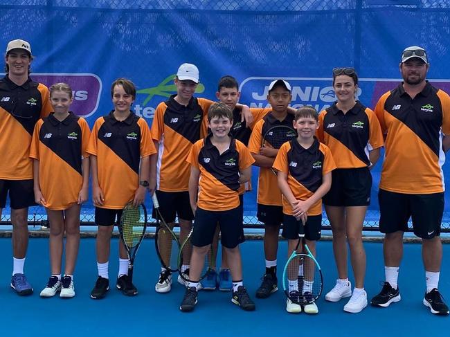 Team NT pictured at the 2024 Junior National Championships on the Gold Coast. Picture: Tennis Australia/Tennis NT.