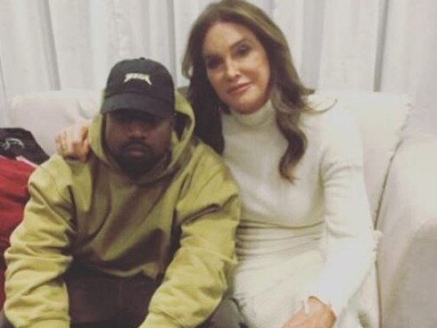 Caitlyn Jenner and Kanye West. Picture: Instagram