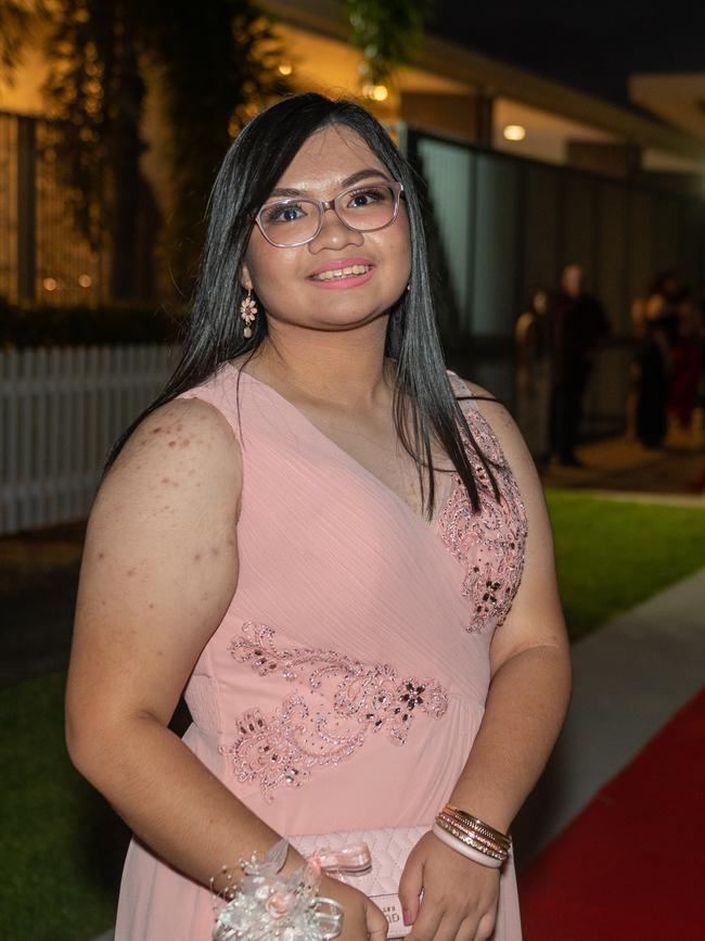 Abegail De Luzon at Mackay State High School formal 2022.Picture: Michaela Harlow