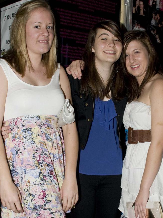 Sarah Smith, Emma D'Anna and Angela Bartolo at Code Nightclub, Mackay.