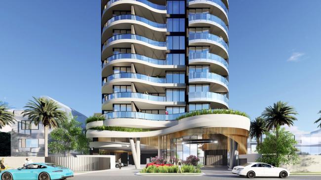 The tower is planned for a site on Second Ave, Broadbeach.