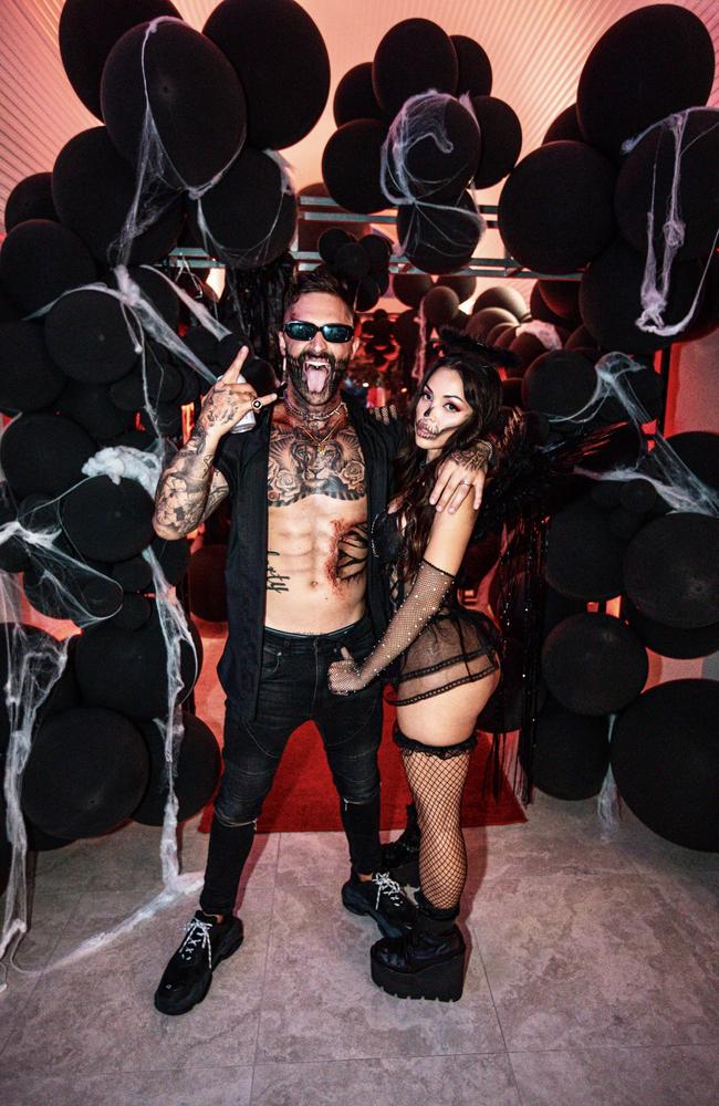 OnlyFans millionaire Jackson O’Doherty’s Halloween party at his Gold Coast home. Picture: Supplied