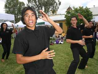 Te Maumahara Kapa Haka perform at the Harmony Day event held at Darcy Doyle Place on Wednesday. . Picture: Rob Williams