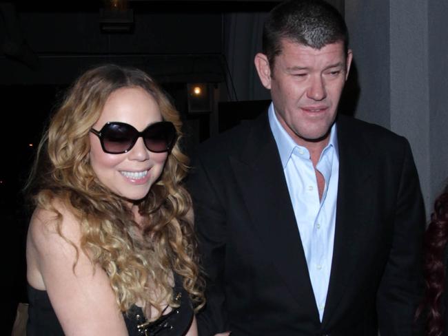 Mariah Carey and James Packer in May in Los Angeles, California. Picture: SMXRF/Star Max/GC Images