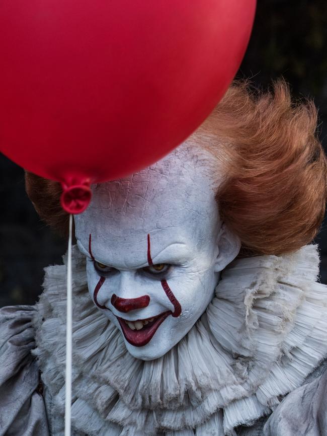 Pennywise the clown is a terrifying figure in the horror movie realm. Roadshow Films.