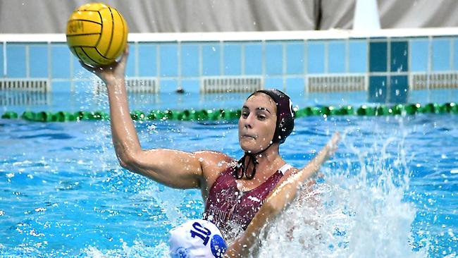 Bronwen Knox captaining the Queensland Thunder. PHOTO HarvPix