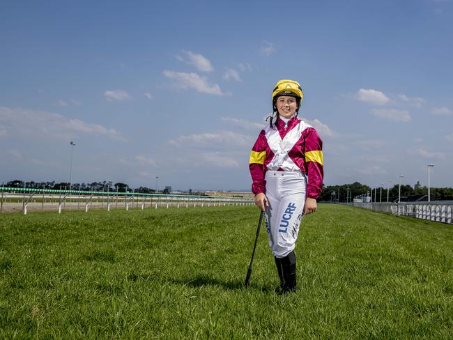 Former Gold Coaster Alex Patis has returned to the city to continue her racing apprenticeship under Helen Page after spending time in Victoria and Tasmania. Picture: Jerad Williams