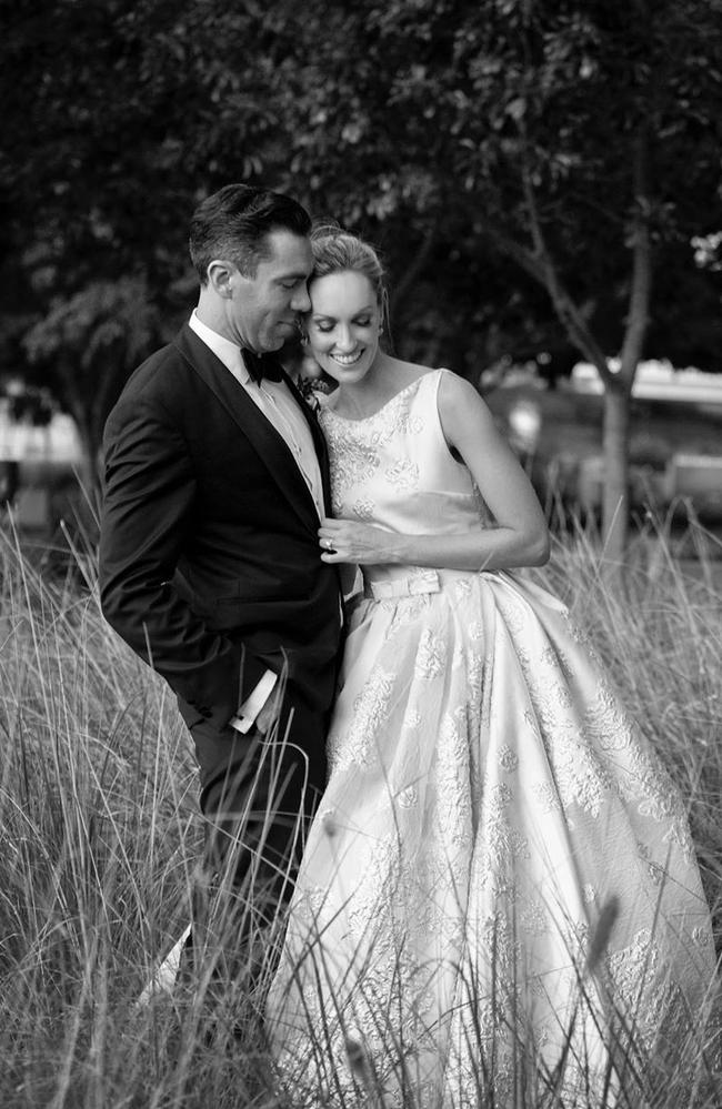 Lindsay Ridings and Glenn Ellis on their wedding day.