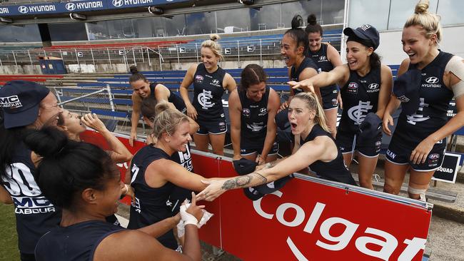 Molloy reckons the Blues were the team of the AFLW season. Picture: AFL Photos/Getty Images