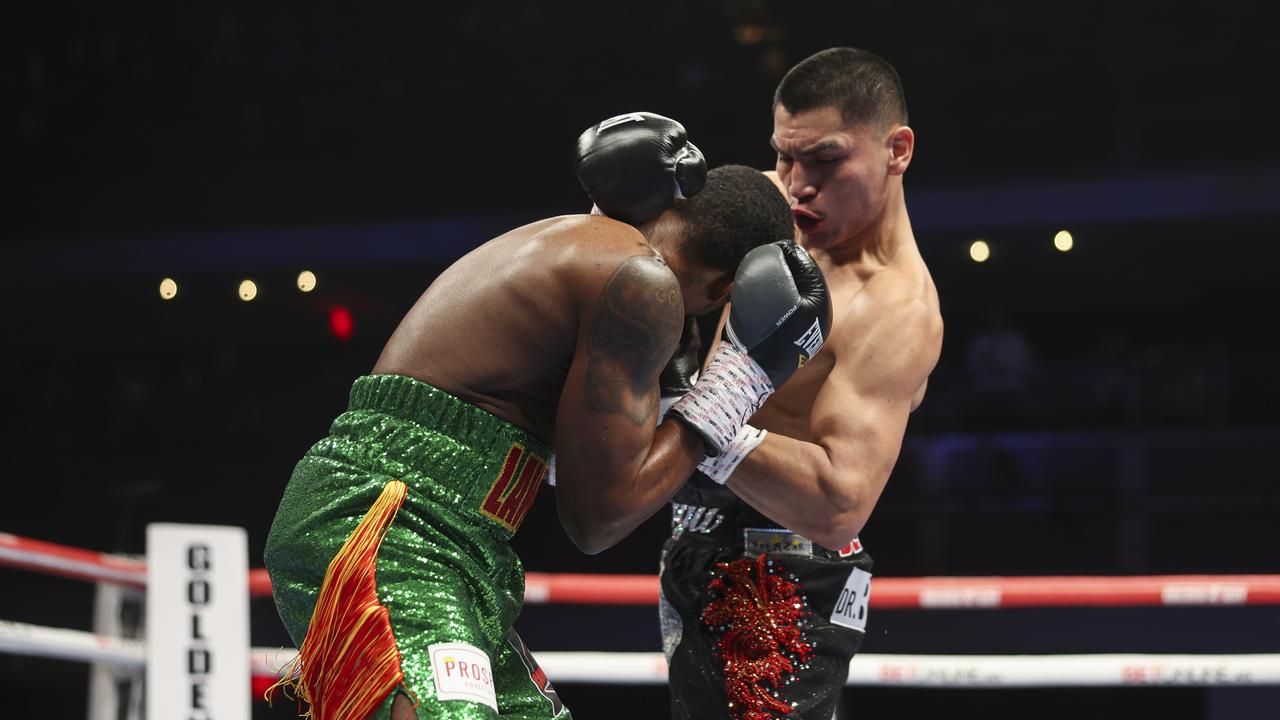 Ortiz Jr got the win over Lawson in the opening round. (Photo by Cris Esqueda/Golden Boy/Getty Images)