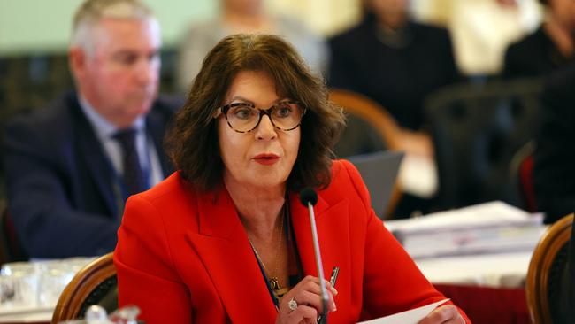 Then Premier and Cabinet Director-General Rachel Hunter during the state parliament Estimates in Brisbane. Picture: NCA NewsWire/Tertius Pickard