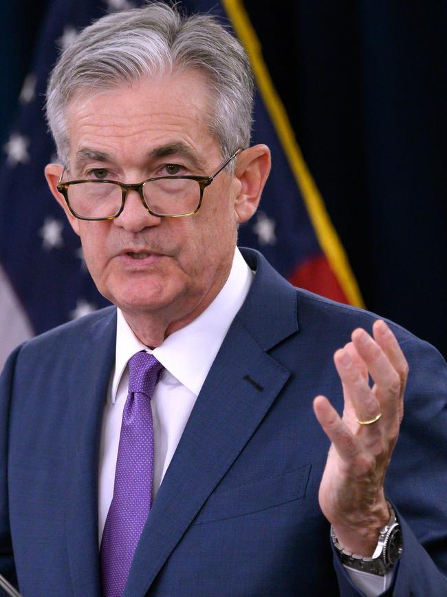 US Federal Reserve Chairman Jerome Powell.