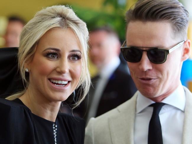 Roxy Jacenko with her husband Oliver Curtis. Picture: Aaron Francis/The Australian