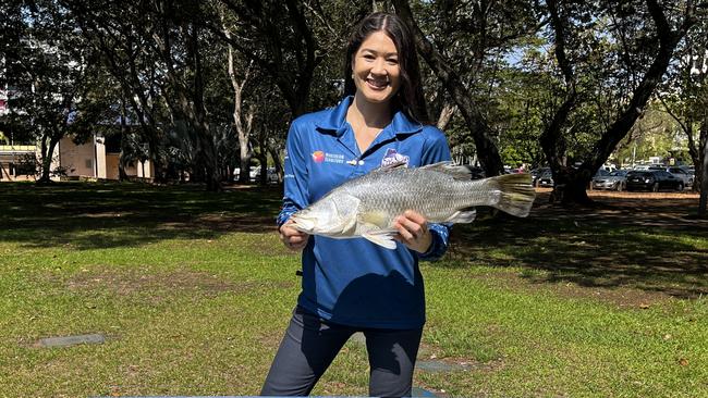 Loren Hanton from Stuart Park was night fishing at stunning Yellow Waters in Kakadu National Park when she caught a $10,000 barra. Picture: Supplied