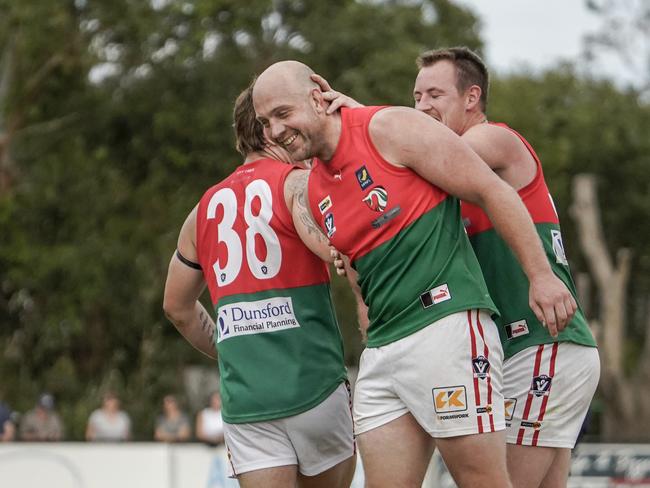 Football MPNFL Division 1: Edithvale-Aspendale v Pines. Russell Gabriel (Pines). Picture: Valeriu Campan