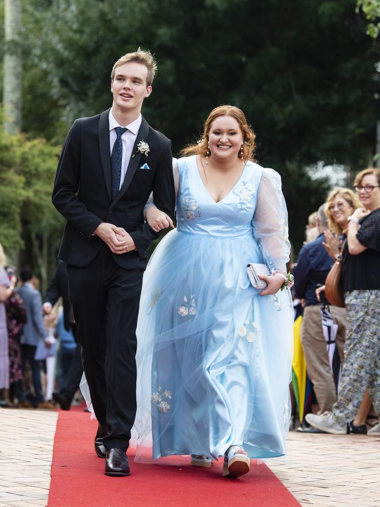 Rebecca Johnston and Ben Rosenberg at Fairholme College formal, Wednesday, March 29, 2023. Picture: Kevin Farmer