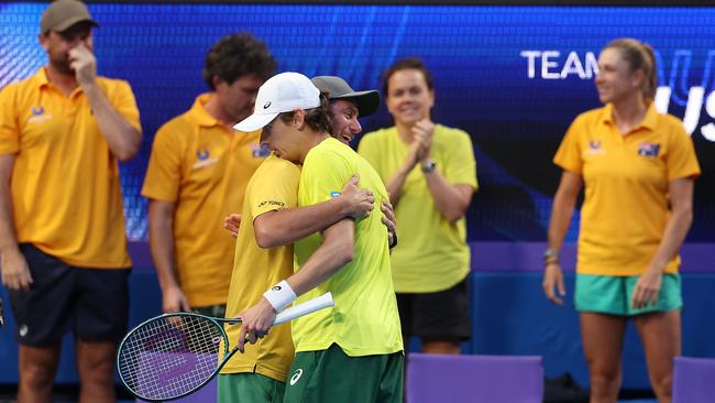 Lleyton Hewitt is backing de Minaur to rise up the rankings. Picture: Paul Kane/Getty Images