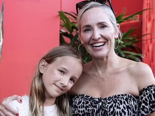 Fifi Box and daughter Trixie Belle. Pic: Fiona Hamilton/ Tennis Australia