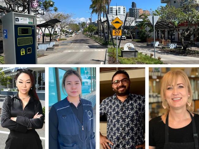 Multiple businesses have blasted the lack of consultation around the paid parking expansion in South Townsville. Pictures: Supplied.