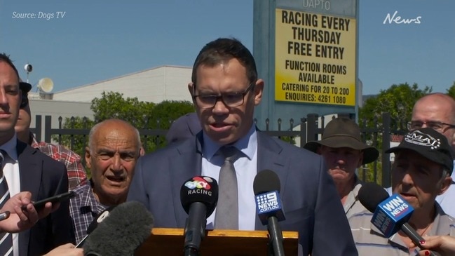 Dapto Dogs - Tony Mestrov address the media at Dapto