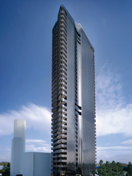 An artist’s impression of the completed tower.