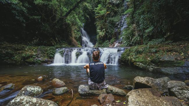 Elabana Falls, Lamington National Park, Gold Coast. Picture: Tourism and Events Queensland/Jason Charles Hill