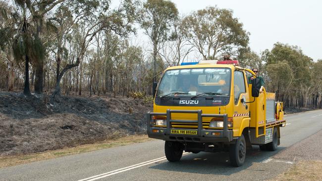 Luke Darby Cranston, 22, is facing a raft of charges including the break and enter and theft of an Isuzu NPS 3007 fire truck and Nissan Patrol rural fire vehicle.