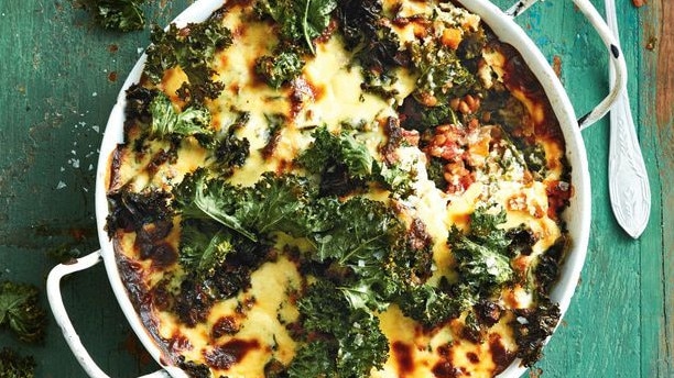 This moussaka is vegetarian and under 500 calories.