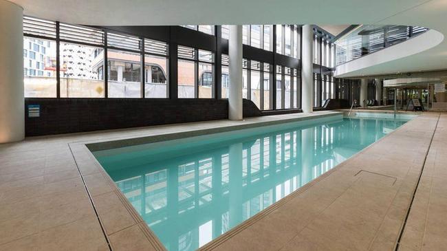 Pool in the Collins St complex in Melbourne.