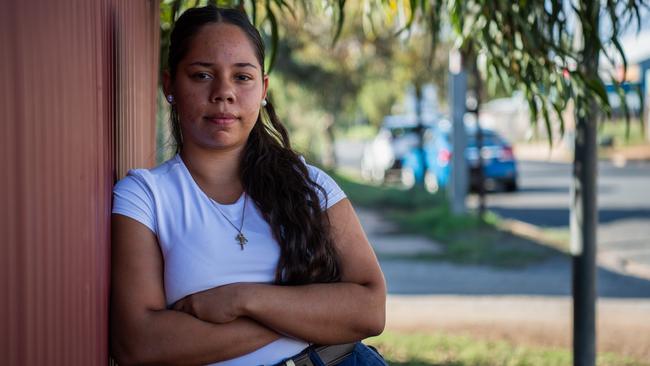 Arrernte teen Armani Francois said she felt let down by the NT government and the curfew was not the right approach. Picture: Pema Tamang Pakhrin